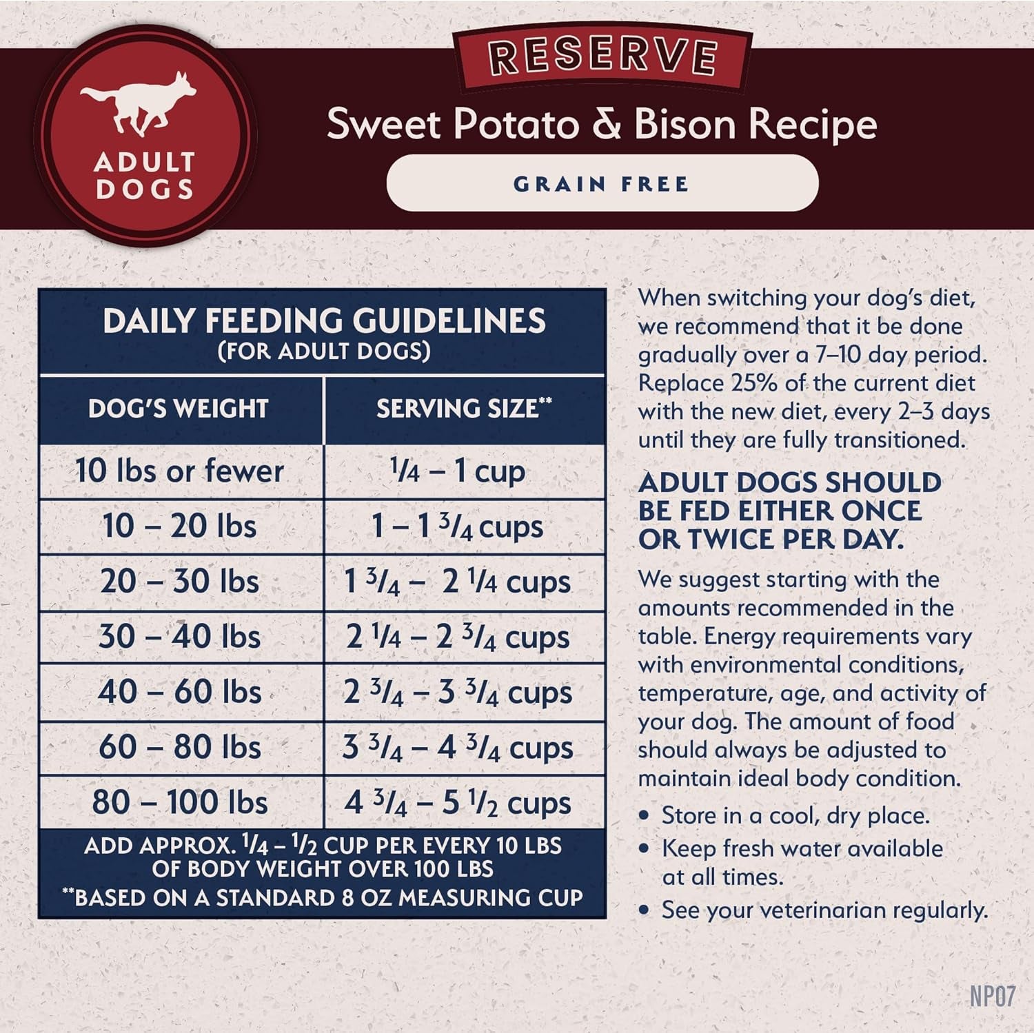 Limited Ingredient Adult Grain-Free Dry Dog Food, Reserve Sweet Potato & Bison Recipe, 12 Pound (Pack of 1)