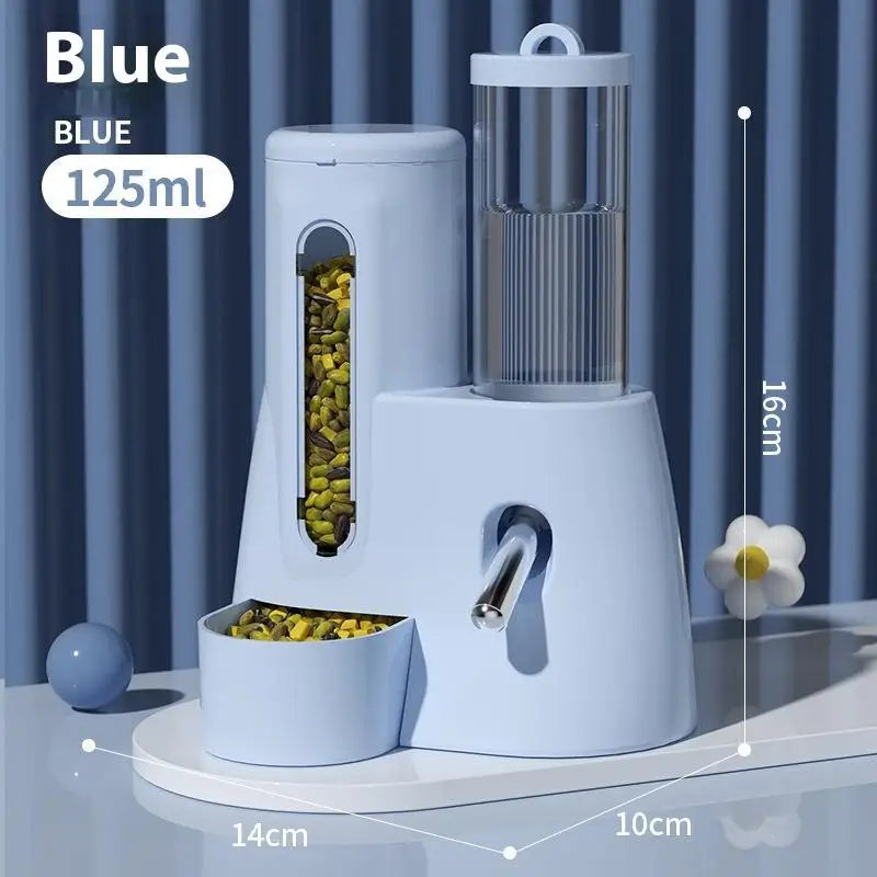 Leak Proof Food Feeding Supplies 2 In1 Hamster Feeder and Waterer Large Capacity Leakproof Automatic Feeder Food Water Dispenser