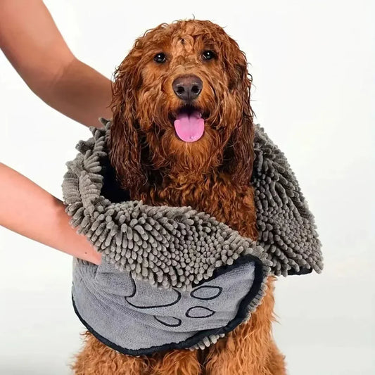 Super Absorbent Pet Bath Towel Quick-Drying Cat Towels Convenient Soft Bath Robe Dry Pet Cleaning Washcloth Dog Accessories