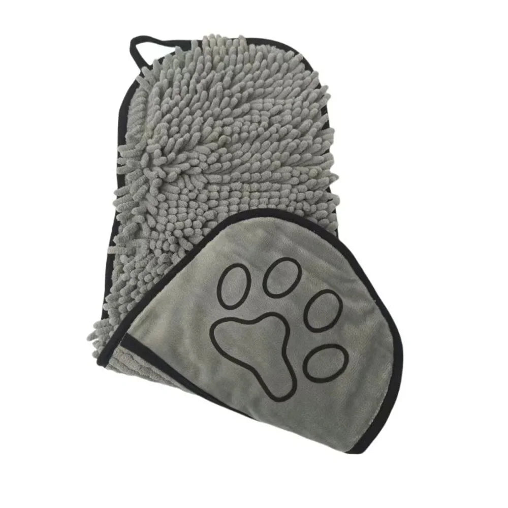 Super Absorbent Pet Bath Towel Quick-Drying Cat Towels Convenient Soft Bath Robe Dry Pet Cleaning Washcloth Dog Accessories