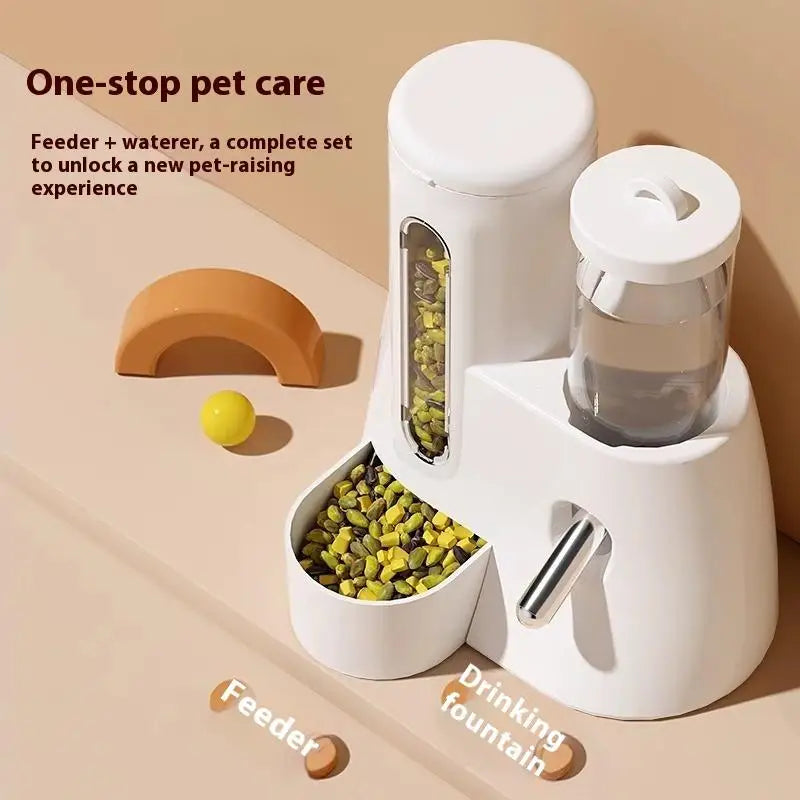 Leak Proof Food Feeding Supplies 2 In1 Hamster Feeder and Waterer Large Capacity Leakproof Automatic Feeder Food Water Dispenser