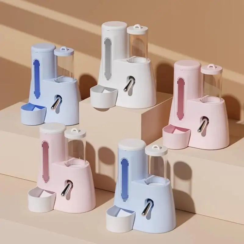 Leak Proof Food Feeding Supplies 2 In1 Hamster Feeder and Waterer Large Capacity Leakproof Automatic Feeder Food Water Dispenser