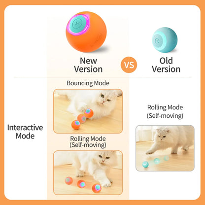 Cat Toys Smart Interactive Cat Bouncing Ball Automatic Rolling Ball Training Self-Moving Electric Toy Dog Pet Accessories