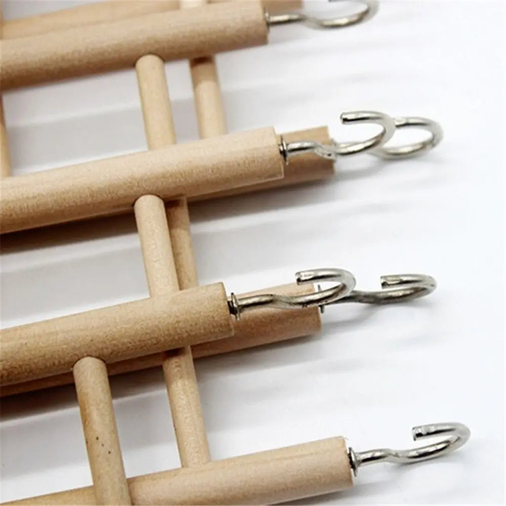 DIY Handcraft Birdcage Wood Parrot Toys Climbing Ladder Hamsters Toy Bird Supplies