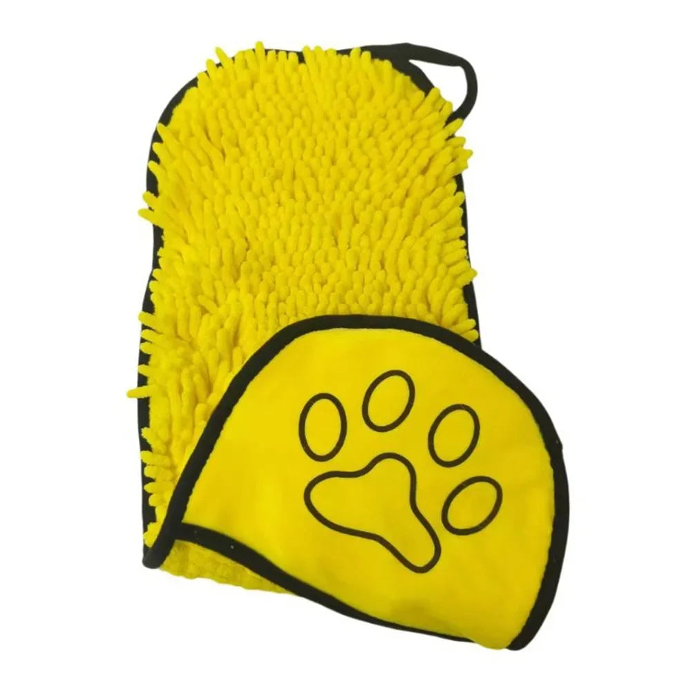 Super Absorbent Pet Bath Towel Quick-Drying Cat Towels Convenient Soft Bath Robe Dry Pet Cleaning Washcloth Dog Accessories