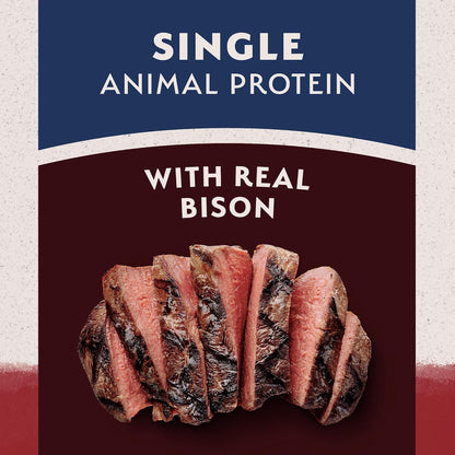 Limited Ingredient Adult Grain-Free Dry Dog Food, Reserve Sweet Potato & Bison Recipe, 12 Pound (Pack of 1)