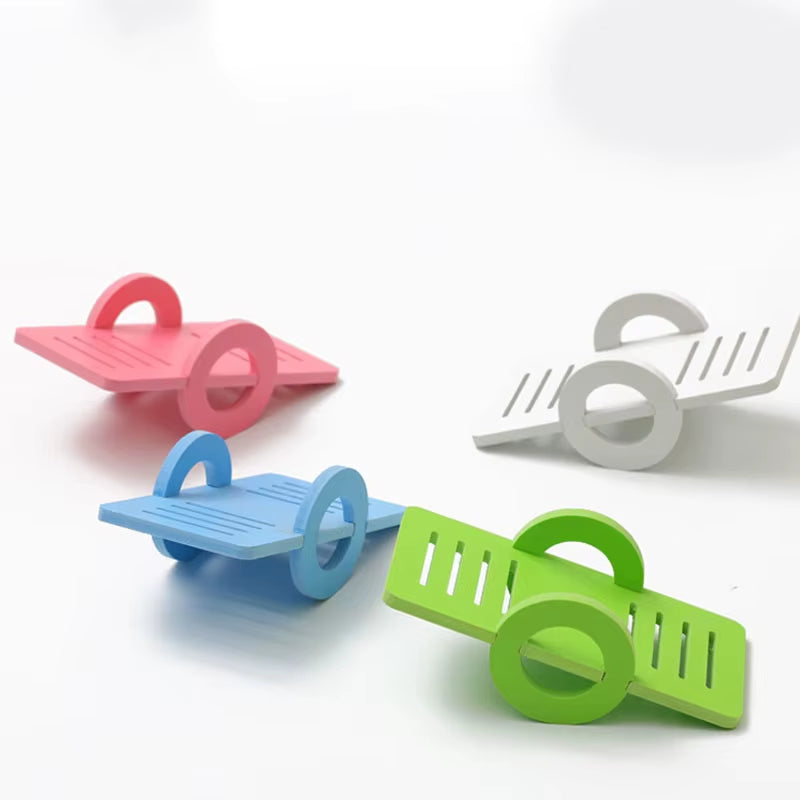 Hamster Toy Wooden Bridge Swing Seesaw Pet Supplies Rat Hamster Mouse Small Animal Wooden Toys Pet Cage Accessories